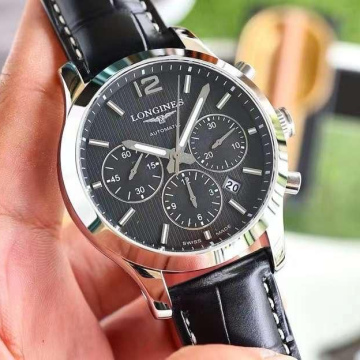 Longines Black & Leather Belt